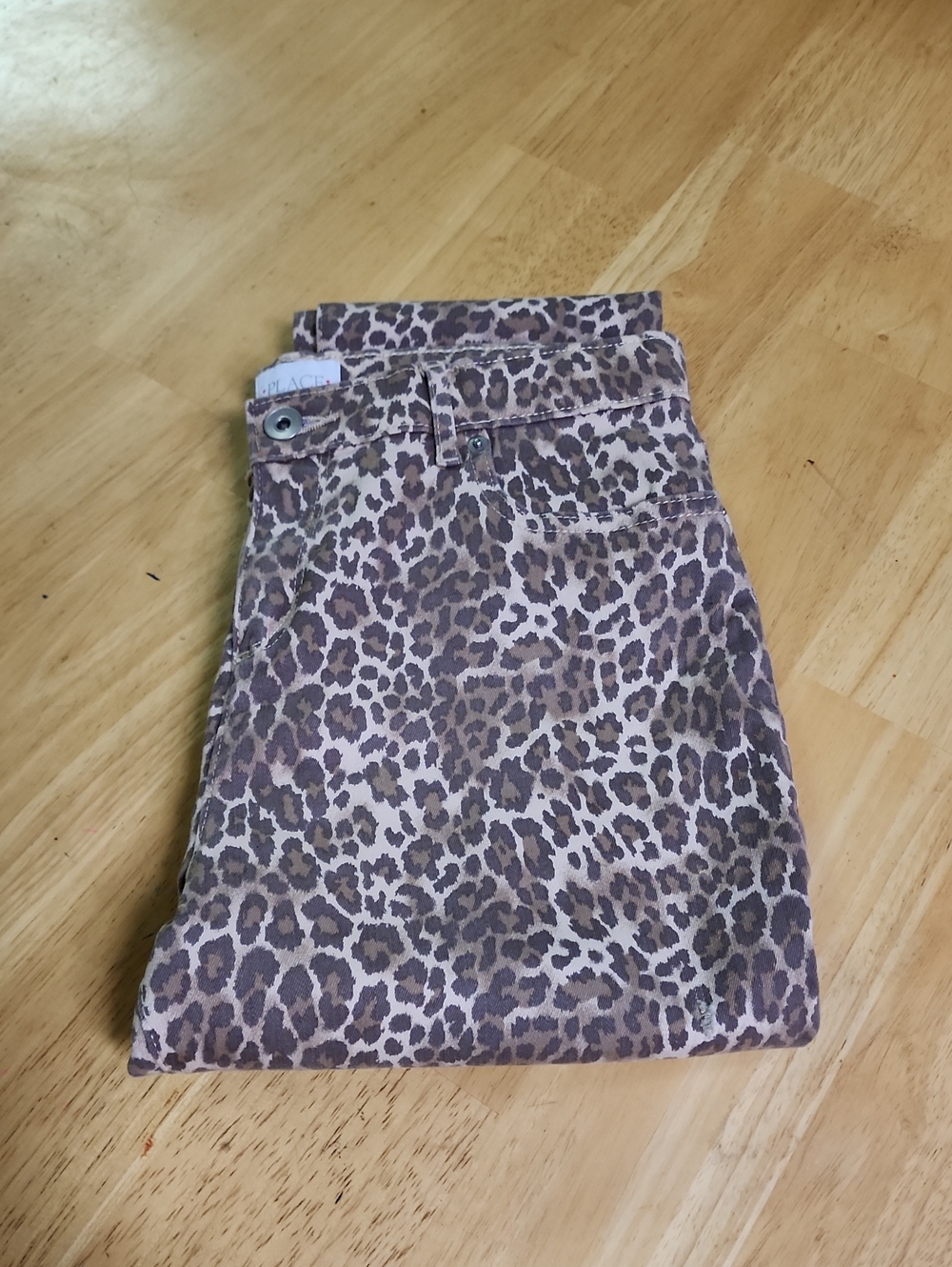 The Children's Place Girls Leopard Print Distressed Skinny Jeans Size 16 NWOT - Picture 8 of 9